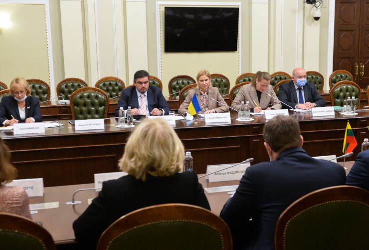 Зустріч заступниці Голови Верховної Ради Олени Кондратюк з делегацією Сейму Литовської Республіки
