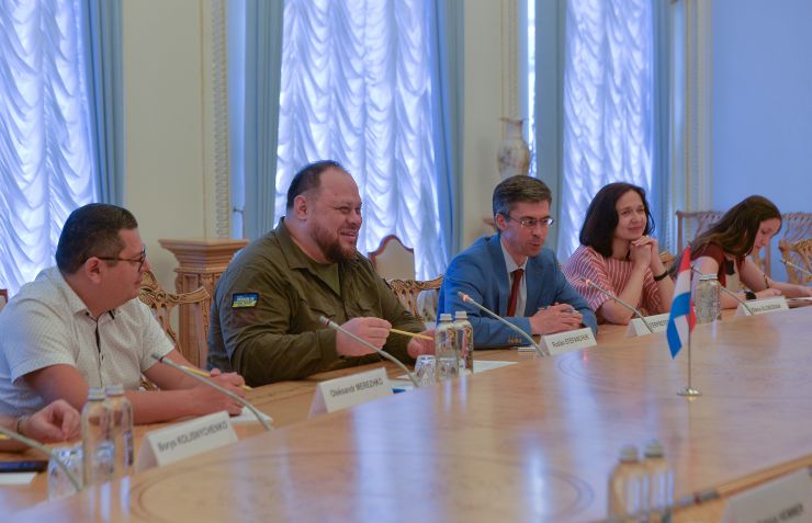 Глава Верховной Рады Украины Руслан Стефанчук встретился с Премьер-министром Великого Герцогства Люксембург Ксавье Беттелем.