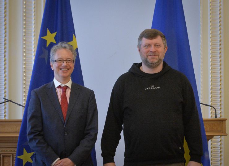 Перший віцеспікер Олександр Корнієнко зустрівся з директором Директорату координації програм Ради Європи Клаусом Нойкірхом
