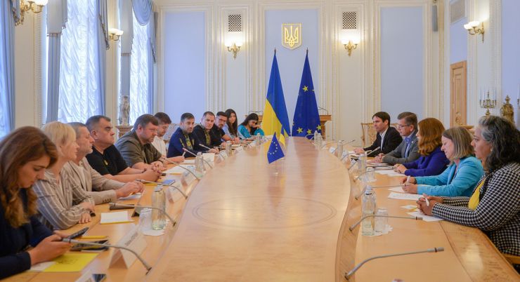 Перший заступник Голови Верховної Ради України Олександр Корнієнко сьогодні провів зустріч з  делегацією Європейської мережі органів з питань рівності (EQUINET)