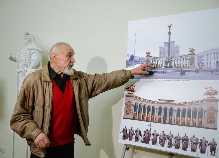 Відкритя виставки робіт  скульптора Анатолія Куща  в просторі столичного готелю 