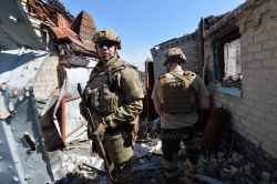 У селищі Піски біля Донецького аеропорту тримають оборону бійці 46 бригади.
