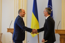 Зустріч Голови Верховної Ради України Андрія Парубія з Генеральним Секретарем НАТО Йенсом Столтенбергом.