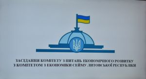 Спільне засідання Комітету Верховної Ради України з питань економічного розвитку та Комітету з економіки Сейму Литовської Республіки