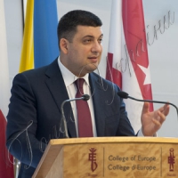 Виступ Голови Верховної Ради України Володимира Гройсмана в Європейському коледжі в Натоліні (Варшава)