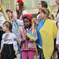 Вишиванки на Александрплатц