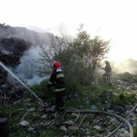 На Рівненщині горів полігон побутових відходів
