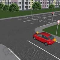 Рух по колу і перспектива перетину перехрестя на червоне світло