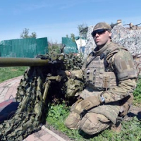 У селищі Піски біля донецького аеропорту...