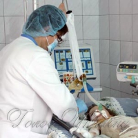 Рятують обгорілу дівчинку 