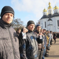 До армії провели біля козацької церкви