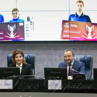Дружина Президента України Марина Порошенко разом із...