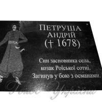 У Петрушині відкрили меморіальну дошку Петруші