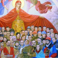 На фресці київської художниці Герої Крут, УНР і добровольчих батальйонів