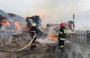 На Прикарпатті згорів монастир