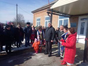 Полтавщина. Стрічку перерізала наймолодша землячка