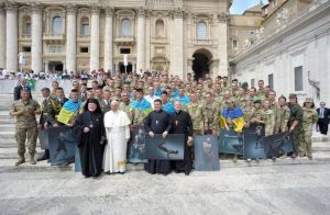 Військові прочани зустрілися з Папою Римським