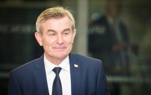 Спікер  Сейму Литовської Республіки Вікторас Пранцкєтіс привітав Дмитра Разумкова  з обранням  на посаду Голови Верховної Ради України