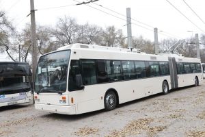 До Запоріжжя приїхав перший тролейбус