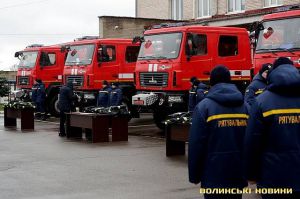 Волинська область: Під ялинку — рятувальні «МАЗи»