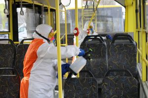 У Херсоні тролейбуси потрапили під дезінфекцію