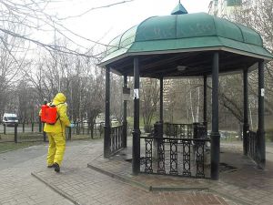 Флешмоб під виглядом дезінфекції...
