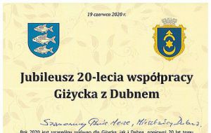 Міста-побратими Дубно і Гіжицько святкують ювілей своєї співпраці