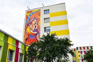 Чернігівський пологовий будинок прикрасив мурал