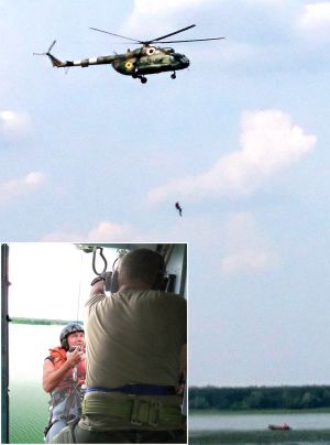 Вояки «рятували» потерпілих на Дніпрі...