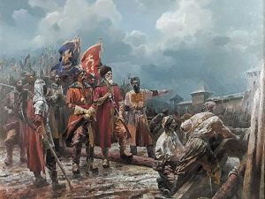 Гетьман Сагайдачний проніс переможні хоругви  по всій Московщині до самих Арбатських воріт