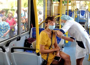 У Кропивницькому діють мобільні пункти вакцинації