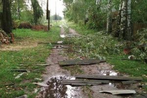 На Чернігівщині постраждалим від буревію виділили шифер та цвяхи