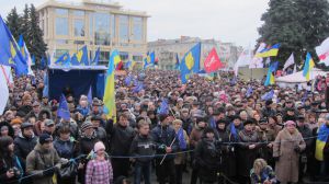 З Театрального добровольці вирушали в Київ