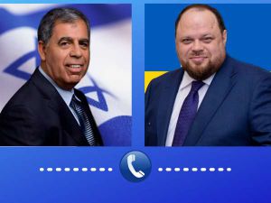 Руслан Стефанчук: «Запевняю в готовності й надалі розвивати відносини дружби між парламентами України та Ізраїлю»