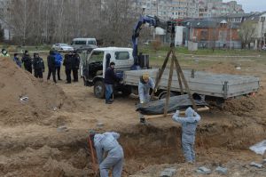 У Бучі продовжуються слідчі дії