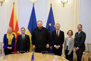 Спікер Парламенту України Руслан Стефанчук зустрівся із Головою Собранія Республіки Північна Македонія Йованом Мітреським