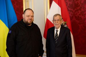 Голова Верховної Ради України Руслан Стефанчук  провів робочу зустріч із Федеральним Президентом Австрії  Александером ван дер Белленом