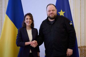 Голова Верховної Ради України Руслан Стефанчук зустрівся з делегацією політичної групи Європейського Парламенту Renew Europe на чолі з Валері Айє