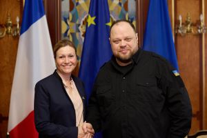 Голова Верховної Ради України зустрівся із Головою Національних зборів Французької Республіки Яель Брон-Піве