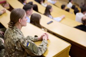 Руслан Стефанчук виступив із вітальним словом із нагоди візиту Роберти Мецоли  до студентів Київського національного університету імені Тараса Шевченка