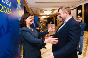 Від імені Верховної Ради України Перший віцеспікер Олександр Корнієнко мав честь привітати з річницею Дня Європи під час офіційного прийому