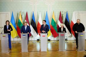 Руслан Стефанчук, перебуваючи у Польщі, провів зустріч зі спікерами парламентів Польщі, Литви, Латвії та Естонії