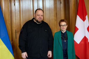 Руслан Стефанчук зустрівся із Головою Ради Кантонів Федеральних Зборів Швейцарської Конфедерації Євою Герцог