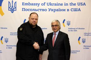 Руслан Стефанчук зустрівся зі своїм колегою, Спікером Асамблеї Республіки Португалія Жозе Педро Агіяр-Бранком