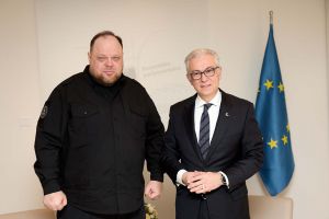 Голова Верховної Ради України розпочав робочий візит до Страсбурга та провів зустріч із Президентом ПАРЄ