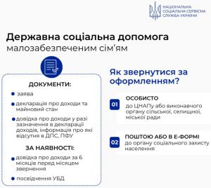 Державна соціальна допомога малозабезпеченим сім’ям