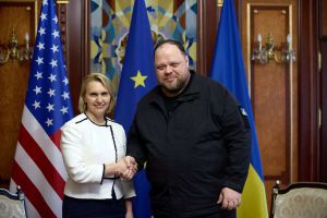 Руслан Стефанчук подякував Послу США Бріджит Брінк за підтримку України під час її дипломатичної місії