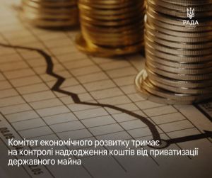 Надходження коштів від приватизації державного майна тримають на контролі 