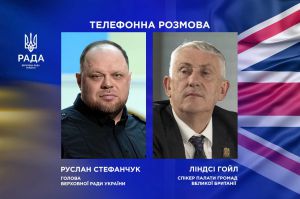 Голова Верховної Ради України провів низку важливих телефонних розмов