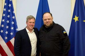 Голова Верховної Ради України Руслан Стефанчук зустрівся з Міністром Сухопутних Сил США Деніелем Дрісколлом